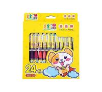 Washable Crayon 12/18/24/36 Color For Kid Toddler Age 3+ Doodling Drawing Easy To Grip Hexagonal Crayon For Little Hand Portable Set Outdoor Sketching