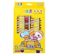Washable Crayon 12/18/24/36 Color For Kid Toddler Age 3+ Doodling Drawing Easy To Grip Hexagonal Crayon For Little Hand Portable Set Outdoor Sketching