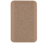 Washable Designer Bordered Beige Rug | 110B - 57X90 cm