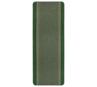 Washable Designer Bordered Green Rug | 116Gr - 67X180 cm
