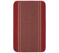 Washable Designer Bordered Red Rug | 116R - 50X80 cm