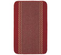 Washable Designer Bordered Red Rug | 116R - 67X100 cm