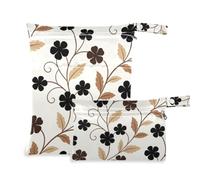 Washable Diaper Wet Bag 2 Pack Vintage European Country-Style Floral
