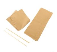 Washable Director Chair Seat Covers Kit, Polyester Canvas Replacement for Round Rod Chairs, Blue White Striped, Easy Install Foldable Storage, Includes 2 Covers and Accessories(khaki)