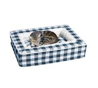 Washable Dog Bed,Soft Sofa Pet Calming for Sleeping and Warming | Puppy Bed for Small Dogs with Non-Slip Base - for Living Room Indoor Cage Home Kennel S