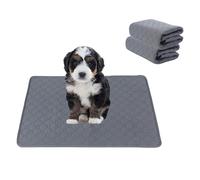 Washable Dog Mat Pee Pads, 2 Pack Reusable Dog Training Pads, Instant Water Absorbent Waterproof Dog Urine Mat, Fast Drying Reusable Puppy Pads, Pet Birthing Mat and Playpen Mat for Dogs and Cats (S)