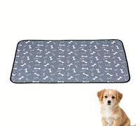 Washable Dog Pee Pads, Reusable Puppy Training Mats with Super Absorbent Quick-Dry Layers, Waterproof Leakproof Pet Whelping Pad for Furniture Protection and Crate Use (L(50*70CM))