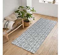 Serdim Rugs Siam Trellis Anti Slip Mats Grey Cream 80X300 Cm, Grey