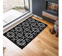 Serdim Rugs Siam Trellis Anti Slip Mats Black 50X80 Cm, Black