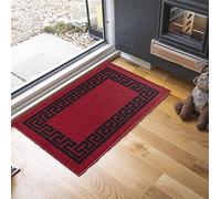 Washable Door Mat Kitchen Mats Non Slip Greek Key Design Hall Runner- Indoor Door Mat - Hallway-Passage Corridor Doormats - Floor Mat