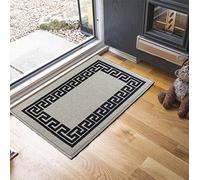 Washable Door Mat Kitchen Mats Non Slip Greek Key Design Hall Runner- Indoor Door Mat - Hallway-Passage Corridor Doormats - Floor Mat