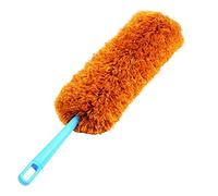 Washable Duster, Soft Chenille Tool for Car Detailing Home Furniture, Flexible Head Dust Brush for Blinds, Ceiling Fans, Bookshelves, Non Scratch Protect (Coffee)