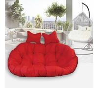 Washable Egg Chair Cushions - Waterproof Thick Double Swing Hammock Seat Pads - Detachable Zippered Replacement for Hanging Basket Chairs