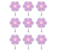 Washable Embroidery Fabric Label Clip with Secure Fasteners for Work and Travel Embroidered Card Clip