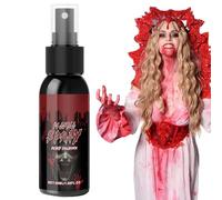 Washable Fake Blood Set, 50ml Halloween Fake Blood Kit, Safe To Spray Or Apply On Body, Face And Limbs, For Clothing, Zombie, Vampire Role Play And Costume