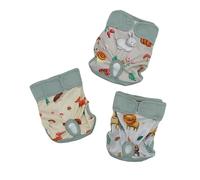 Washable Female Dog Diapers with Suspender Harness - Reusable Dog Heat Period Panties, Anti-Mating & Incontinence Protection, Adjustable Pet Diapers for Small Medium Large Dogs (3-Pack (L)
