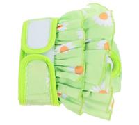 Washable Female Dog Period Panties with Hook and Loop Closure | Cotton, Light Green, Secure Fit for Indoor Flooring and Travel, Sizes S L Xl