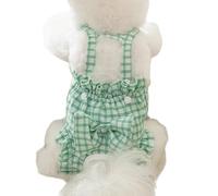 Washable Female Dogs Diapers,Soft Breathable Puppy Period Pants - Adjustable Pet Diapers in Plaid, Belly Wraps Doggie Diapers for Heat Cycle