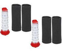 Washable Filter for Bosch Athlet Broom Vacuum Filter Family Pack Includes 2 Washable Filters + 4 Foams Set of 6