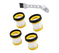 Washable Filter Replacement for HOTO AutoCare 4-in-1 Vacuum High Density Dust for capture Reusable Car Cleaner Accessory 6 Pack with Brush(4 PACK)