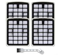 Washable For HEPA Filter Sponge for Eureka V18C01A-200- ForMidea VCS41S160, VCS42S200, VCC18C and For Apollo AK9/AK10 Vacuum Cleaners| 3Pcs Replacement Parts with Cleaning Brush(4 PACK)
