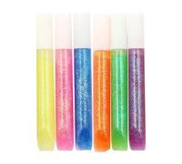 Washable Glitter Glue Pens - 6 Glue Sticks Safe for Crafts | Precision Tip Glitter Pens for Scrapbooking, Card Making, Art Projects