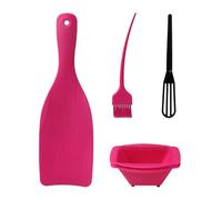 Washable Hair Tinting Tools NonRust Construction with Travel Case for on the Go Stylists Coloring Tools Set with Ergonomic Handle and Multiple Size Applicators for Salon Home Use