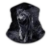 Washable Half Face Scarf, Neck Warmer Wildlife Furry Animal Desperate Expression Fauna Breathable Half Face Headwear for Sports Workout Running