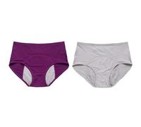 Washable Incontinence Pants for Women, Leakproof Ladies Underwear, High Absorbency Panties Cotton Briefs Period Underwear Knickers Period Pants Heavy Flow Womens Leak Proof Panties Grey