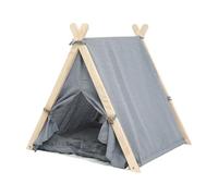 Washable Indoor Cat Tent Four Seasons Cat House Washable Portable Tipi Bed Pet Tent Nest Soft Warm Dog Bed Small Animal Kitty