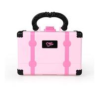 Washable Kids Makeup Kit for Girls - 15-Piece Safe Play Cosmetics Set with Lip Gloss Eyeshadow Blush & Nail Polish in Portable Travel Box