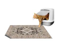 Washable Kitty Litter Trapping Mat 2 PCs, Large Reusable Mat for Cats, 36x48 Inches, Paw-Friendly Waterproof Non-Slip Compatible With Litter Box - (Green)