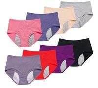 Washable Leak Proof Underwear for Women Over 60 Reusable Incontinence Panties Soft-Fit Comfort Briefs for Light Bladder Leakage