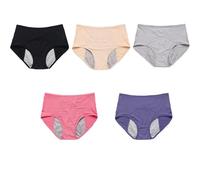 Washable Leak Proof Underwear for Women Over 60 Reusable Incontinence Panties Soft-Fit Comfort Briefs for Light Bladder Leakage