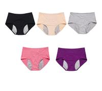 Washable Leak Proof Underwear for Women Over 60 Reusable Incontinence Panties Soft-Fit Comfort Briefs for Light Bladder Leakage