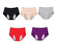 Washable Leak Proof Underwear for Women Over 60 Reusable Incontinence Panties Soft-Fit Comfort Briefs for Light Bladder Leakage