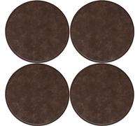 Washable Leather Chair CushionsNonSlip Comfortable Seat Pads for Dining Room & Kitchen 4Pack (Coffee Color 45 cm) Perfect for Stools & Ottomans