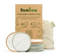 Washable Make-up Pads, 16 Reusable Cotton Pads Made of Bamboo and Cotton with Laundry Bag, Washable Pads, Cotton Pads, Reusable, Make-up Pads, Washable, Zero Waste Bambaw