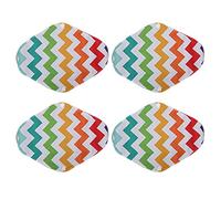 Washable Menstrual Cloth Pads, Reusable Bamboo Charcoal Panty Liners for Women, Breathable Absorbent Sanitary Pads with Snap - Fastener Design, Soft Microfiber Inner Layer for Odor (R11)