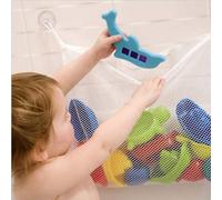 Washable Mesh Shower Toy Caddy For Quick Dry, Corner Bath Tub Toy Holder With Suction Cups Hooks, Hanging Bath Toy Organizer To Keep Tidy