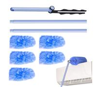 Washable Microfibre Cloth for Cleaning, Spider Web Vacuum Cleaner 180 Degree Adjustable with Telescopic Pole, Dust Collector Furniture Floors Blinds Canvas Arabic Indoor Outdoor Home Roof