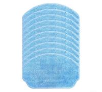 Washable Mop Cloths for Nedis Robot Vacuum Cleaner(10 PACK) | Soft microfiber fabric, captures fine dust, streak-free cleaning, fits for nedis WIFIVCR001CBK, 4 pieces included