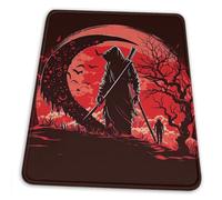 Washable Mouse Mat Sickle Grim Reaper Skull Night Moon Red 25X30Cm, Mouse Pad Comfortable Desk Mats For Game Typing Gamer