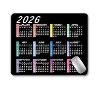 Washable Mouse Pad 2026 Calendar Mouse Pad Rectangle Waterproof Desk Mat for Home Office & Gaming Non-slip Rubber Base Washable & Stain Resistant Durable Computer & Laptop Accessories D Large