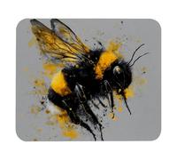 Washable Mouse Pad Anti-Slip Rubber Cute Custom Pattern Bee Office Mousepad Desk Pad 25x30cm for Work,PC,Laptop