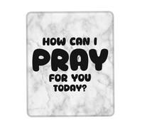 Washable Mouse Pad, How Can I Pray for You Today Mouse Mat Modern Desk Mats 25X30cm for Gamer PC Typing