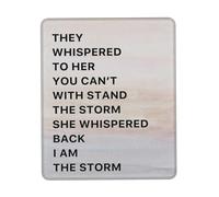 Washable Mouse Pad, Inspirational Quotes They Whispered to Her Mousepads Ergonomic Desk Mats 25X30cm for Work Computer Studying