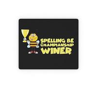 Washable Mouse Pad, Spelling Bee ship Missd Sayings Pun Mousepads Non-Slip Desk Pad 25X30cm for Studying PC Office
