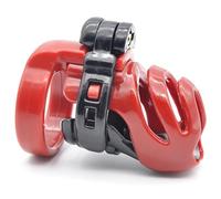 Washable Multifunctional Classic Red And Black Short Plastic Indoor Fitness Birdcage, Couple Gift - D12