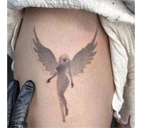 Washable, Non-reflective Angel Herbal Temporary Tattoo Stickers For Thighs And Arms; Semi-permanent Realistic Tattoo Stickers; Fake Tattoos